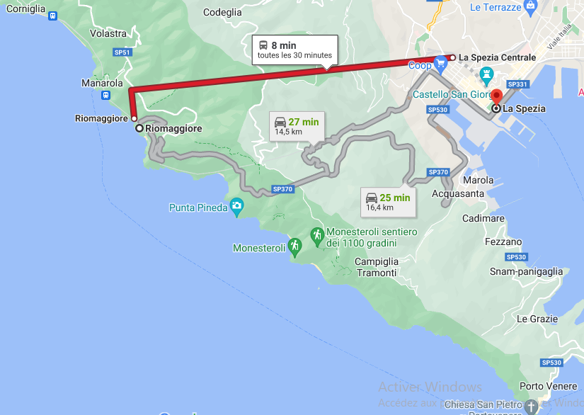 carte la spezia Riomaggiore